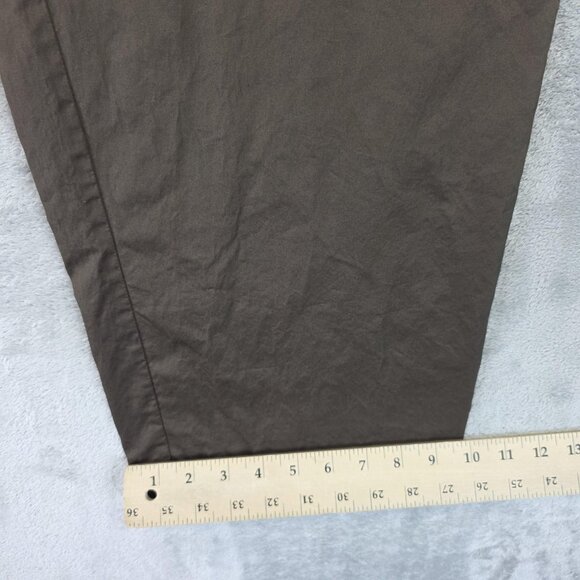 I. Magnin Pants Womens Medium Brown Pull On Elastic Waist Straight Leg Lounge - Picture 7 of 10